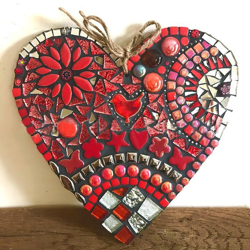 BowLift | Large Garden Mosaic Heart Decoration