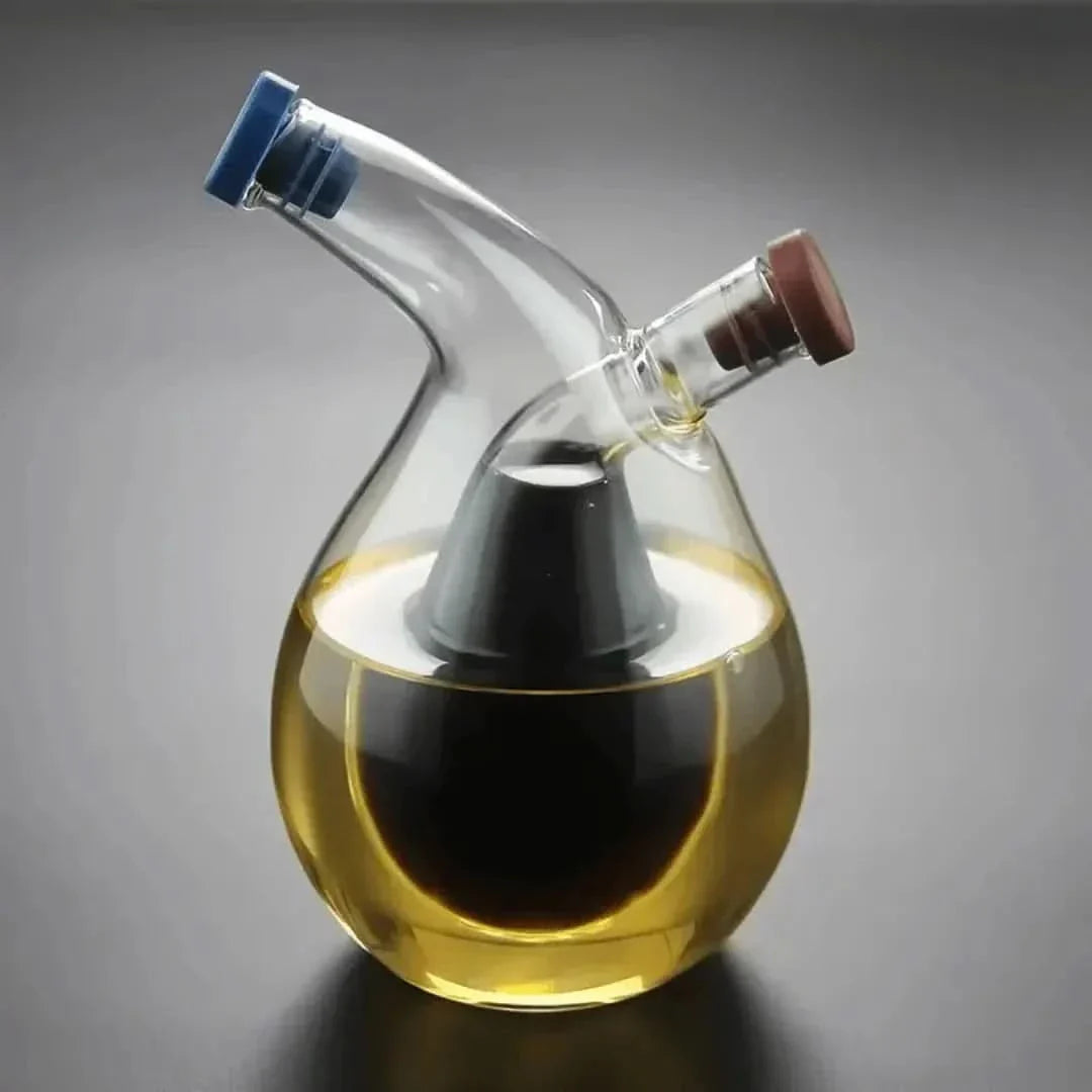 BowLift | Double Glass Oil & Vinegar Dispenser Bottle