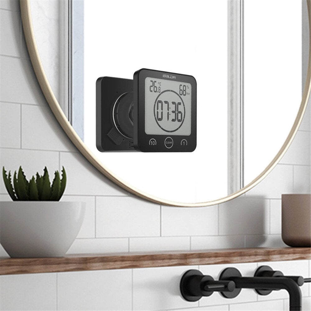 BowLift | Waterproof Shower Clock - Always on time, even in the bathroom!