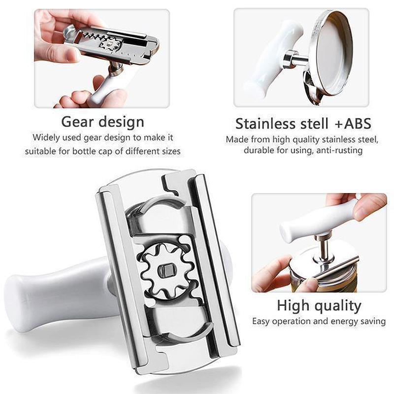 BowLift | Adjustable Stainless Steel Bottle Opener Can Seal