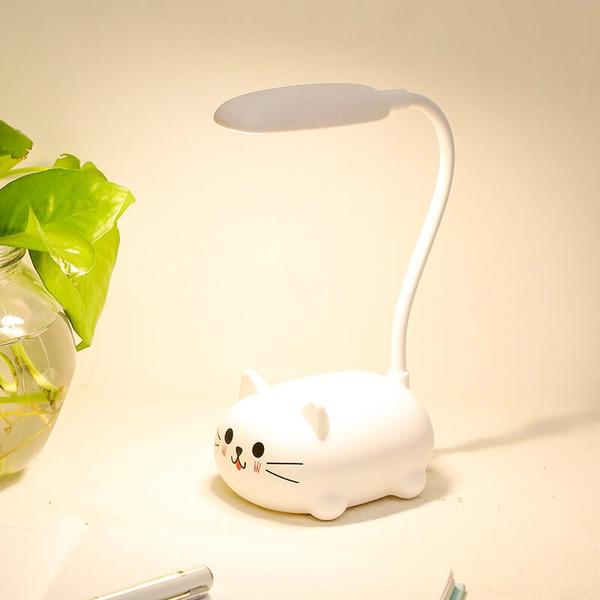 BowLift | Mini Cartoon Cat LED Eye Protection Reading Lamp USB Rechargeable Desk Lamp