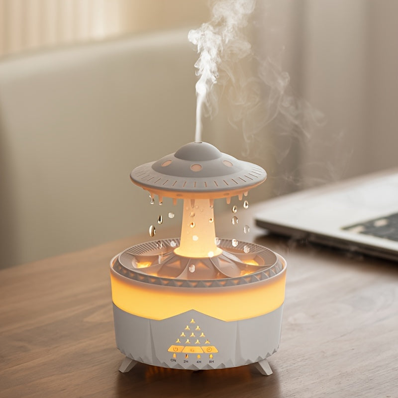 BowLift | Relaxing Raindrop Aromatherapy Essential Oil Diffuser - LED Light & Humidifier