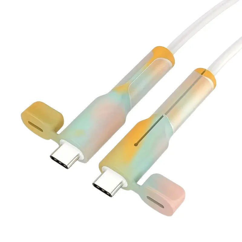 BowLift | 2-pack silicone charging cable pRedector with dust cap