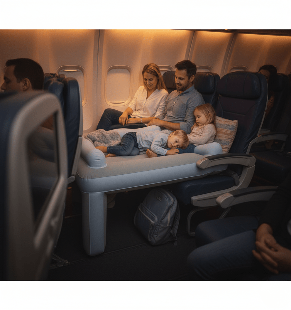 BowLift | Inflatable Airplane Seat Bed for Toddlers for Comfortable Travel