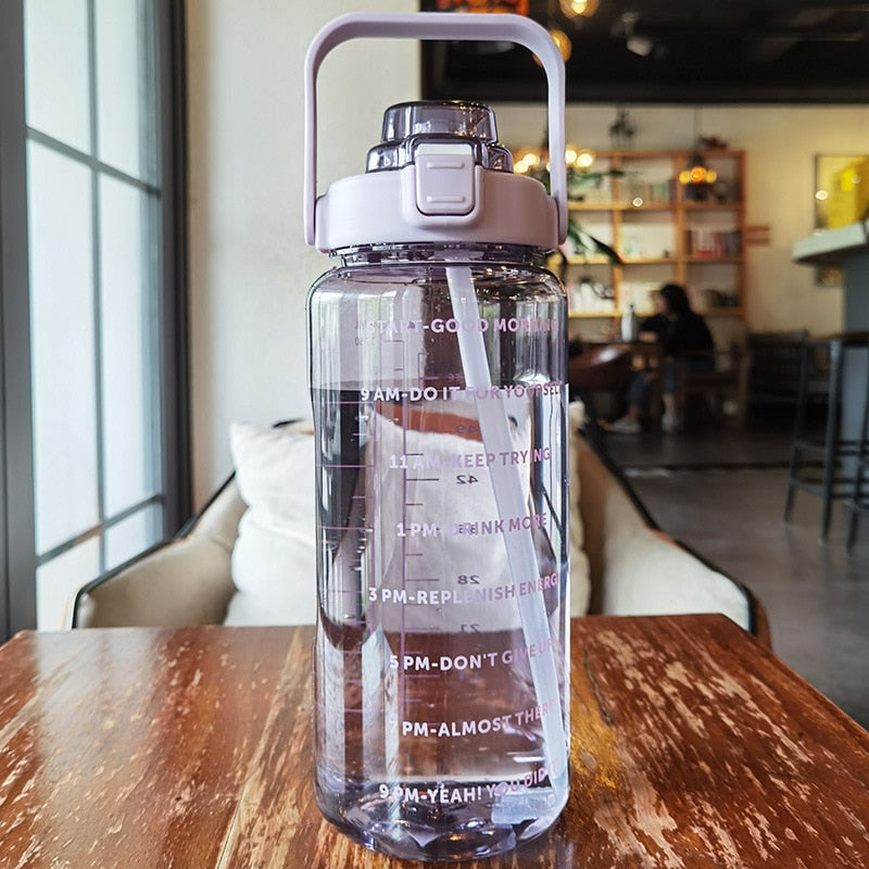 BowLift | 2L Motivational Water Bottle with Time Markers - HydroMotivator