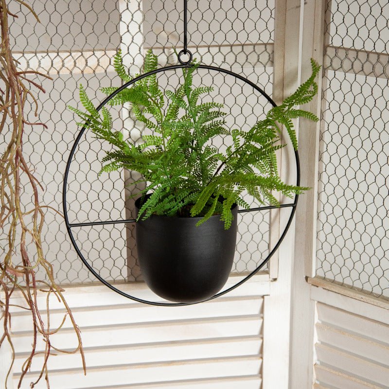 BowLift | DecoBloom Hanging Planter – Elegant Indoor & Outdoor Metal Plant Pot with Chain