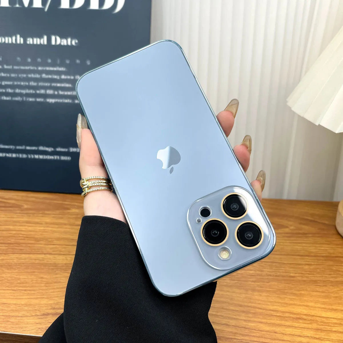BowLift | Galvanized Matte Acrylic Tempered Glass iPhone Case
