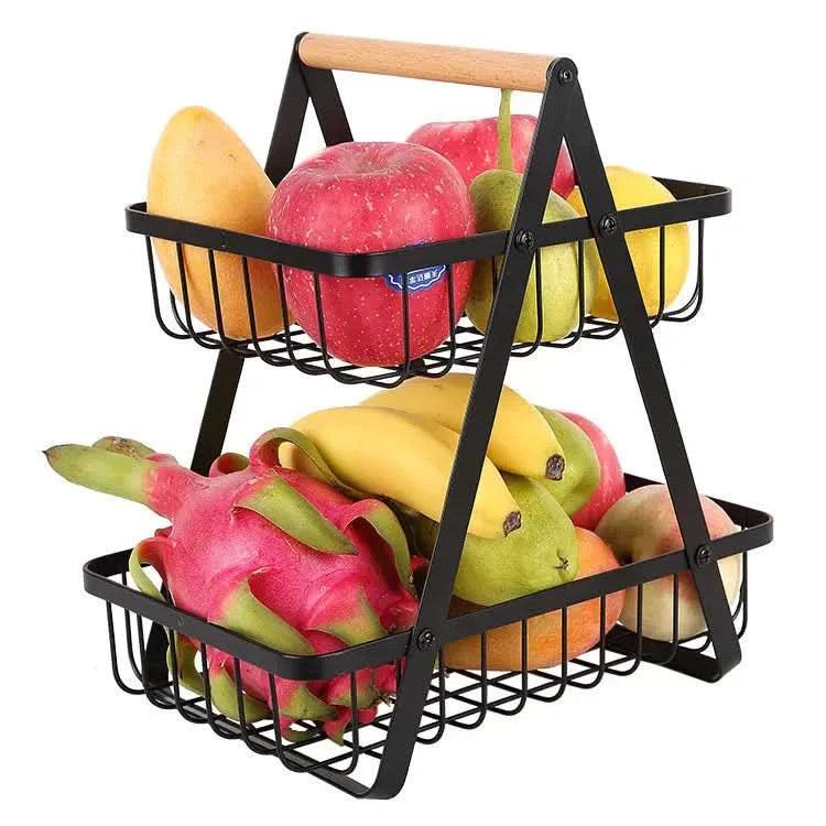BowLift | 3-Tier Metal Fruit Basket for Kitchen Counter