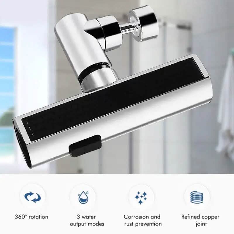 BowLift | 3-Mode Leak-Proof Sink Faucet Adapter - Durable Copper Construction for Kitchen and Bathroom