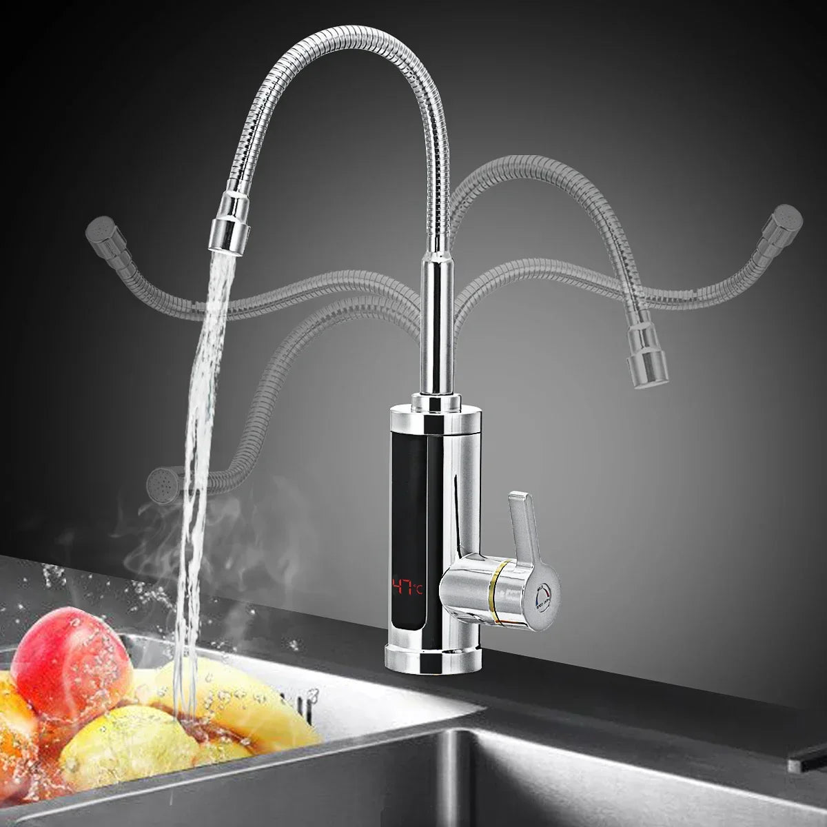 BowLift | 3000W Electric Kitchen Tap with Instant Hot Water - FlowHeat