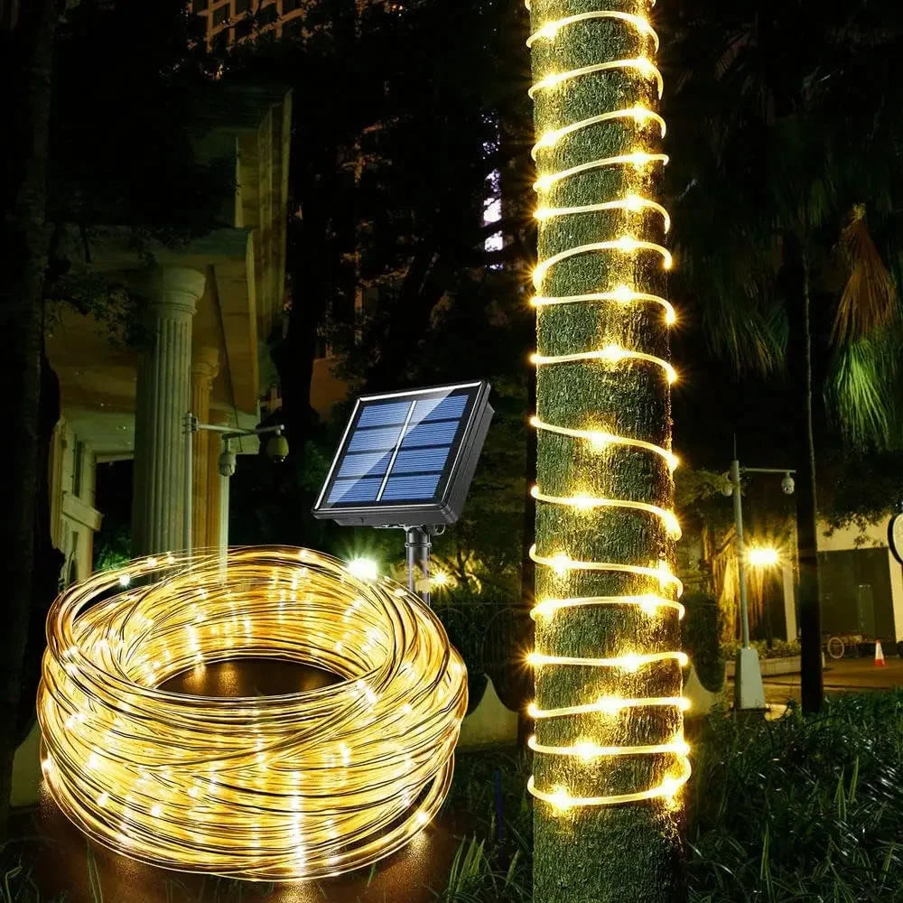 BowLift | LED Solar String Lights - Outdoor Waterproof Lights for Christmas, Garden, Lawn, Trees, Fence, and Pathway Decor
