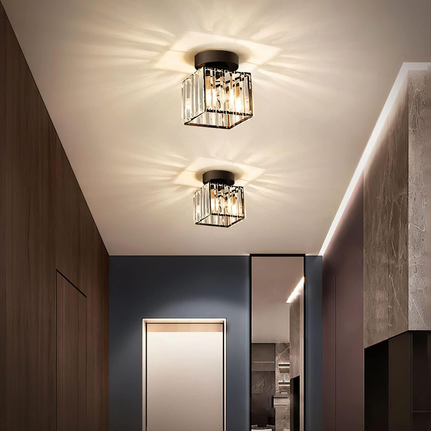 BowLift | Crystal Glass Ceiling Light for Modern Interiors