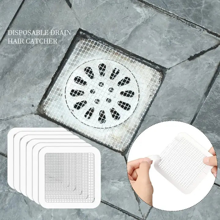 BowLift | 30 piece set hair sieves for drains – self-adhesive disposable filters for shower & sink!
