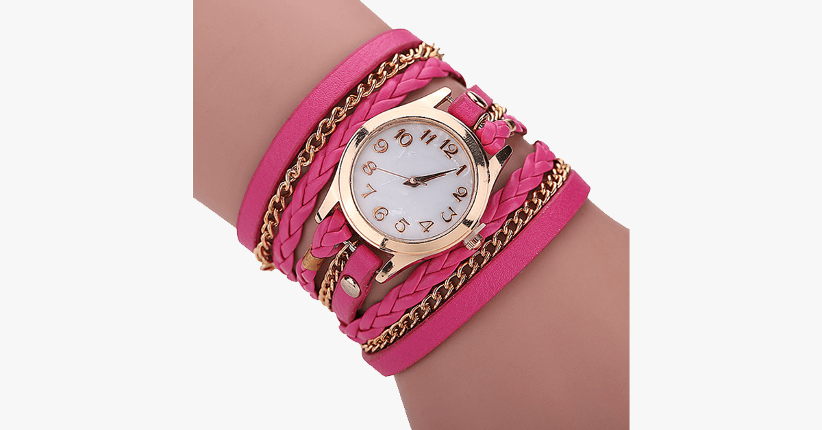 BowLift | Gold Dial Quartz Watch with Funky Wraps – Designed to accentuate your casual look