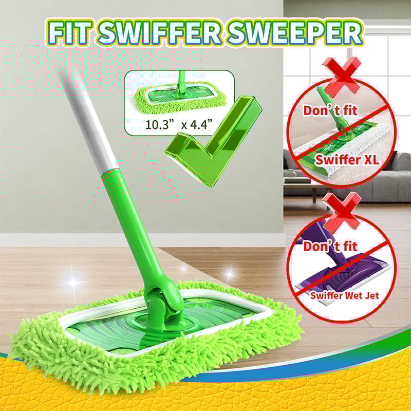 BowLift | Chenille Mop Refill Pads for Home Use โ Replacement Mop Heads for Floor Cleaning