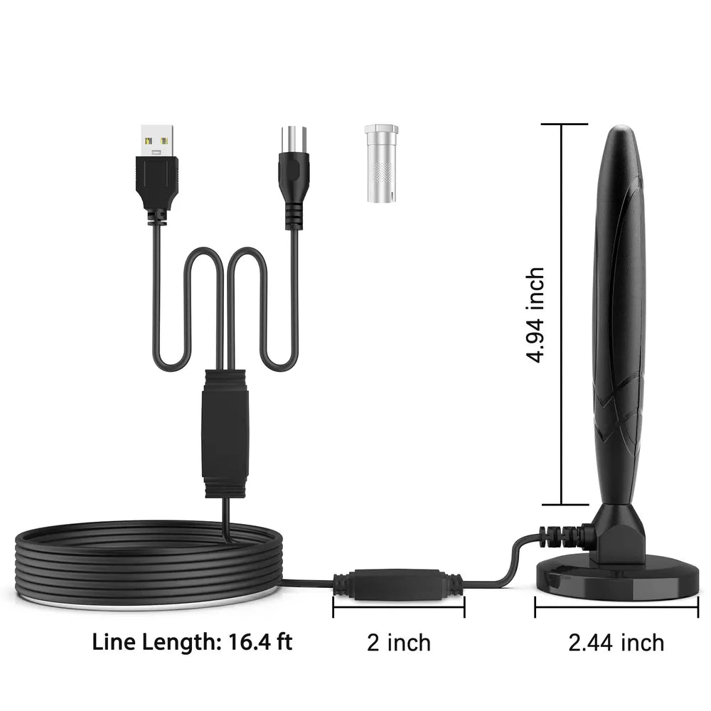 BowLift | HDTV 4K Magnetic Digital Antenna High-Performance Indoor Antenna with Amplifier
