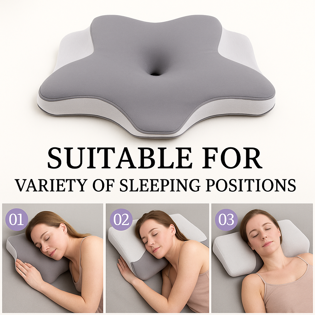 BowLift | Butterfly Shaped Memory Foam Ergonomic Pillow