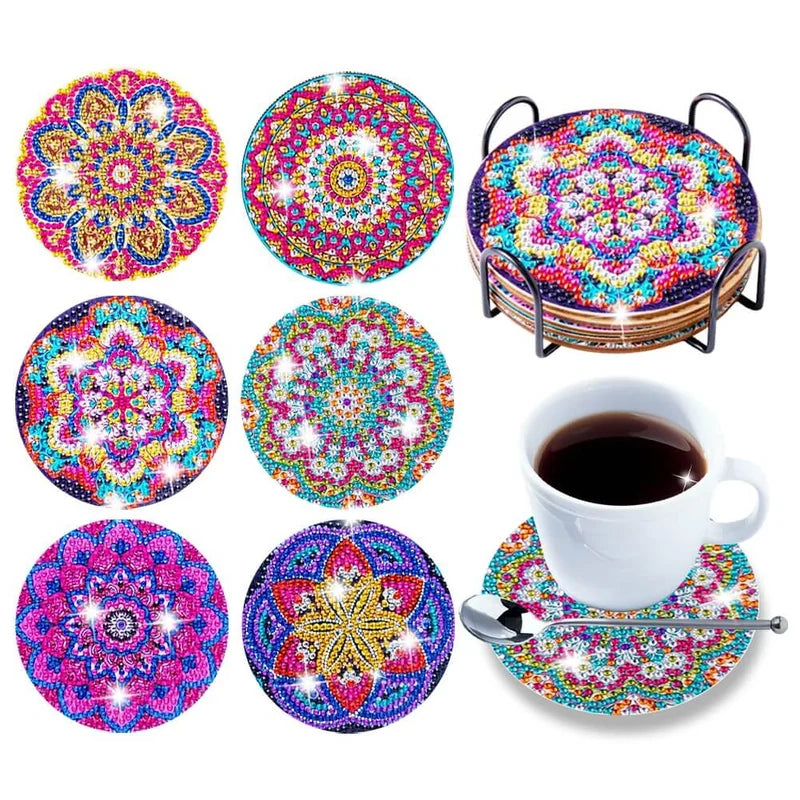 BowLift | Diamond Crafts Coaster Diamond Painting Coaster (Mandala)