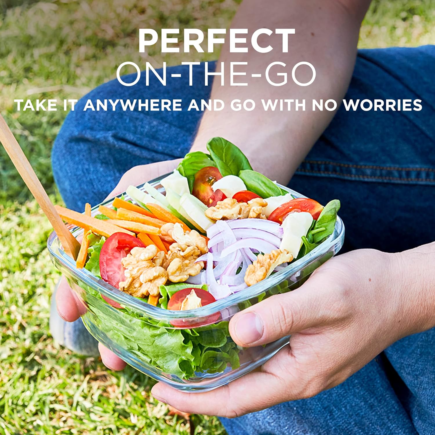 BowLift | 8-piece set of glass food storage containers with lids