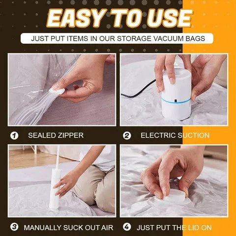 BowLift | Durable Electric Vacuum Compression Bag - 75% More Storage!