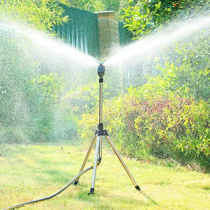 BowLift | 360° Tripod Lawn Sprinkler – Adjustable & with Mist Mode