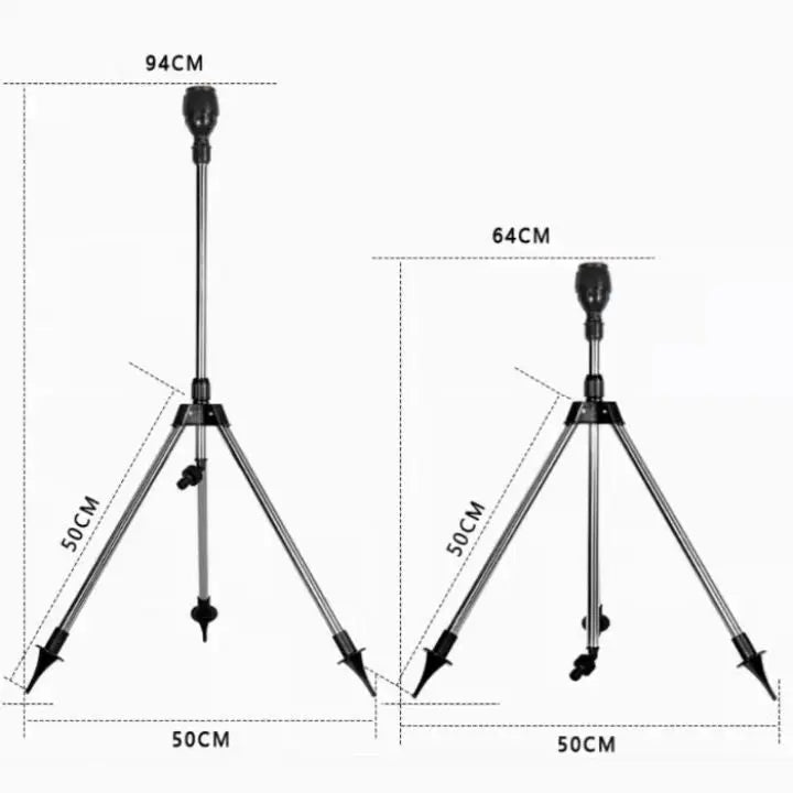 BowLift | 360° Tripod Lawn Sprinkler – Adjustable & with Mist Mode