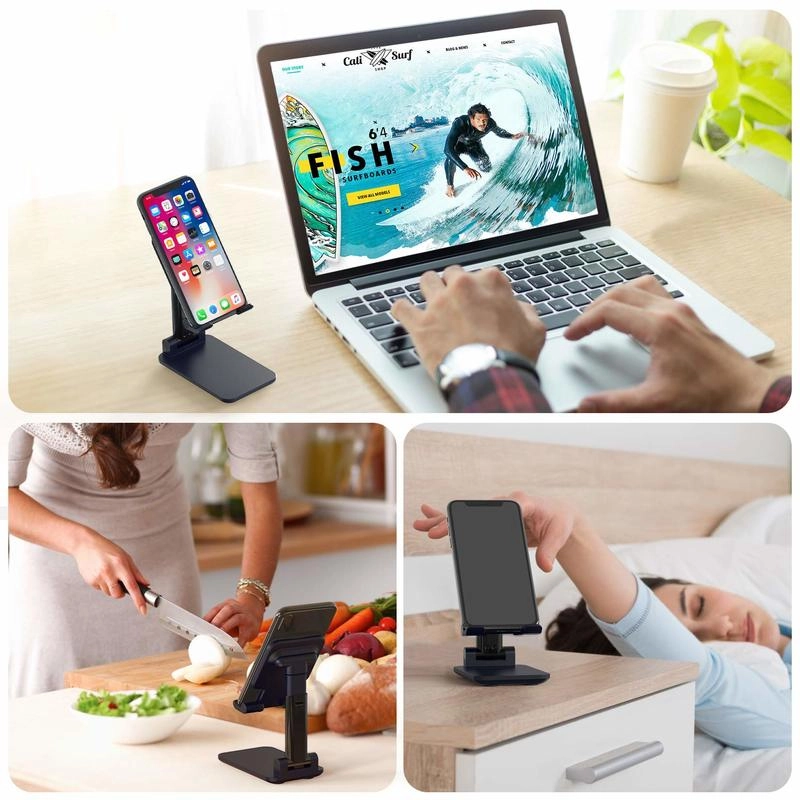 BowLift | Foldable Desktop Phone Tablet Holder Mobile Desk Stand