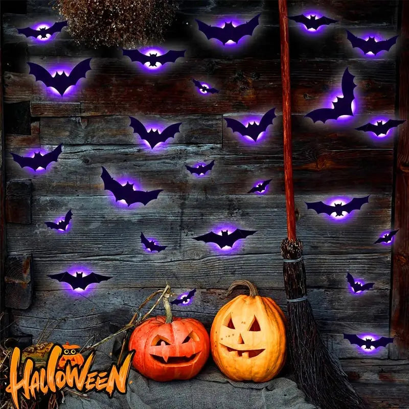 BowLift | 3D flying Halloween bat wall decorations