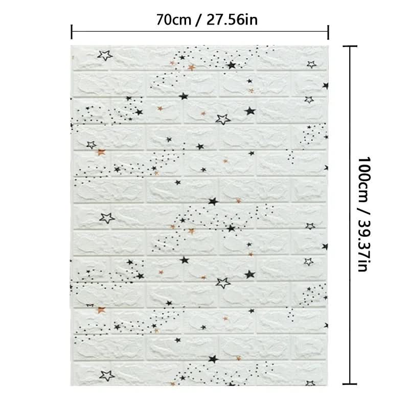 BowLift | 3D foam wallpaper in brick pattern