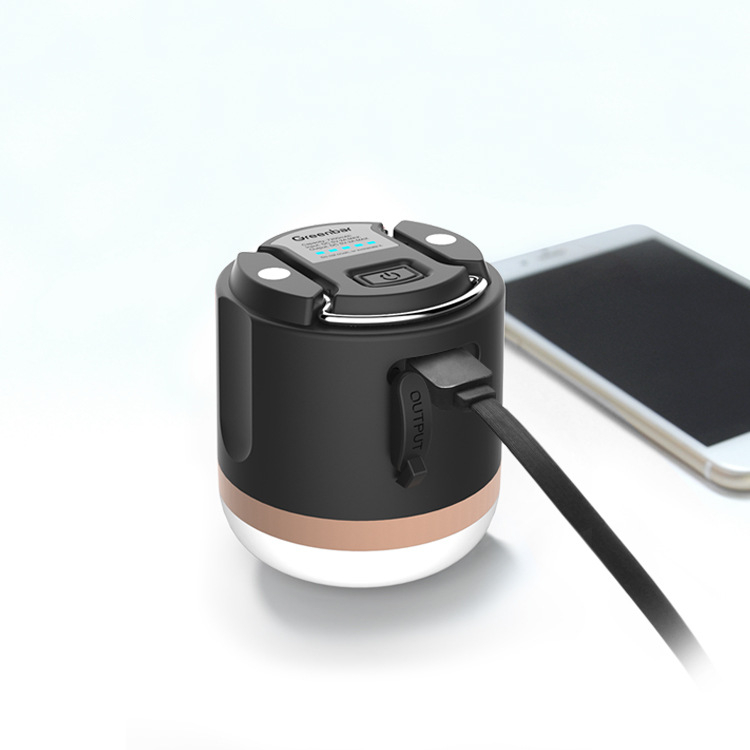 BowLift | Portable LED Camping Lamp with Power Bank – Rechargeable, USB Connection, for Outdoor & Emergencies