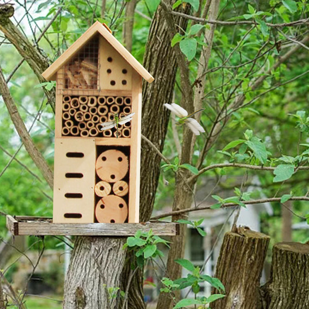 BowLift | Insect house made of wood – Bee and insect friendly habitat for garden and terrace