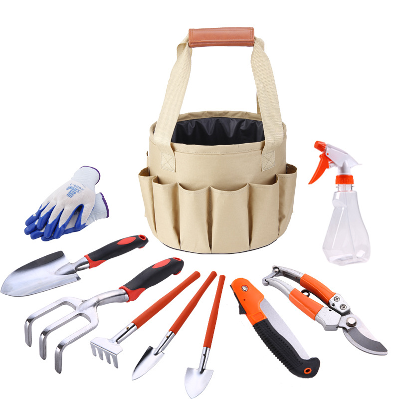 BowLift | Garden Tool Set with Carrying Bag – 10-piece Set for Garden Care