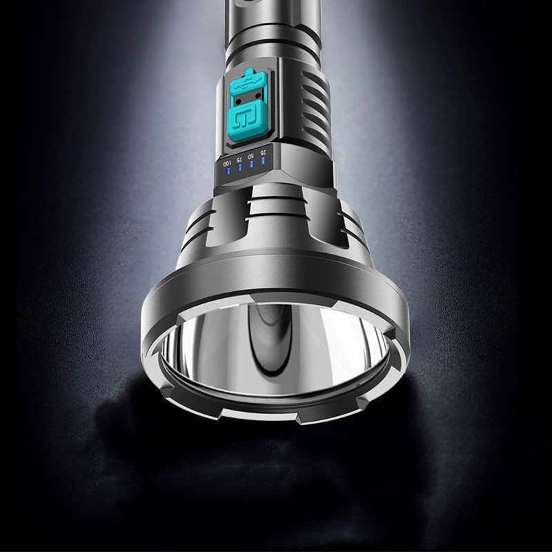 BowLift | 90000LM LED flashlight – Tactical searchlight with USB charging and super bright lighting