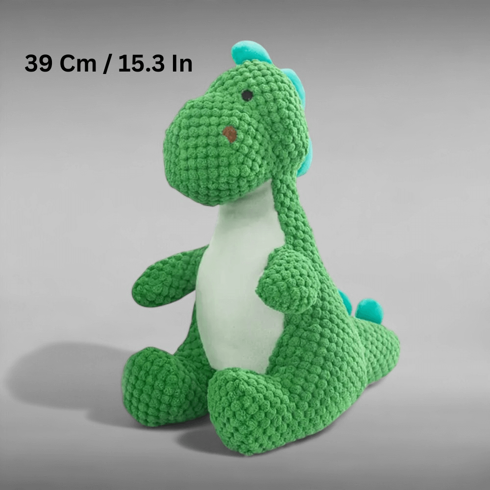 Dino Chew Plush Dog Toy