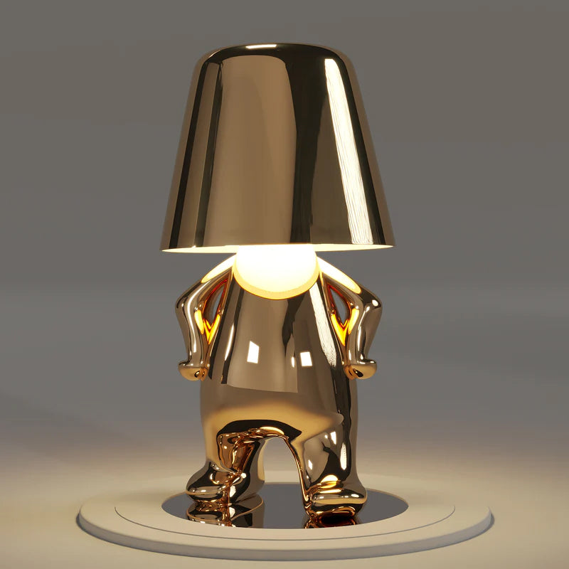 BowLift | Thinker Little Golden Man Table Lamp