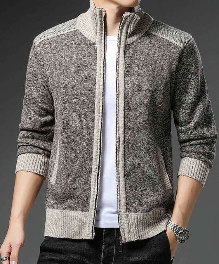 Textured Knit Sweater with Relaxed Fit