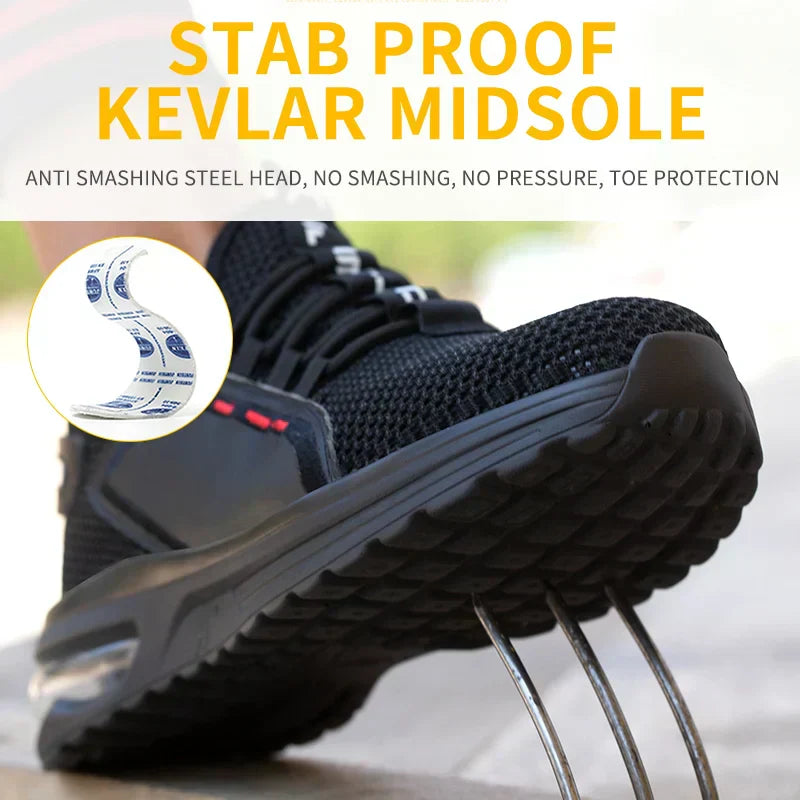 BowLift | Ultralight, breathable, slip-resistant work shoes with steel toe - Free Shipping