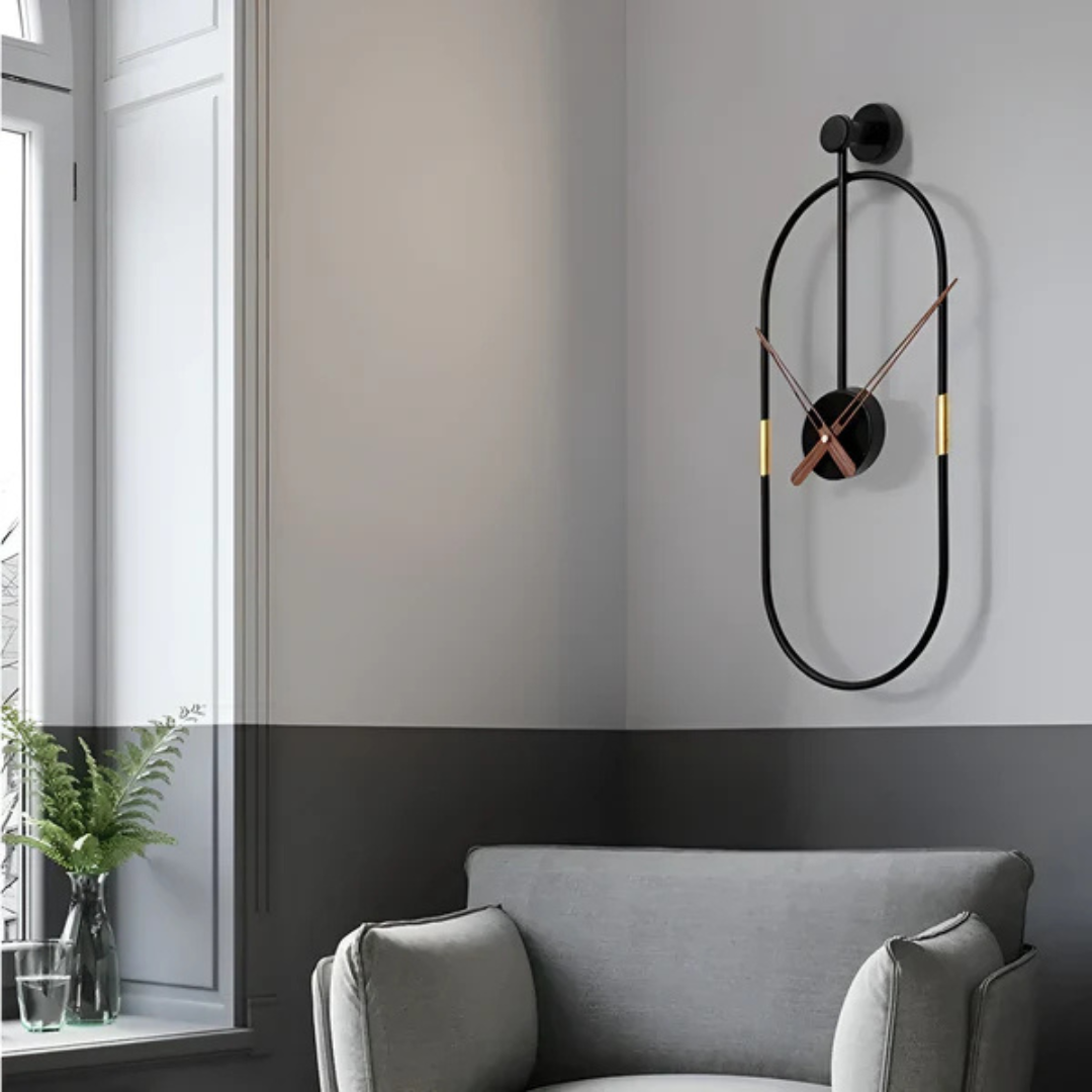 BowLift | Artic | Minimalist Large Wall Clock – Modern Decorative Timepiece