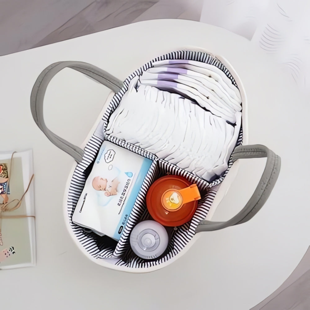 BowLift | Braided Grey Baby Essentials Organizer