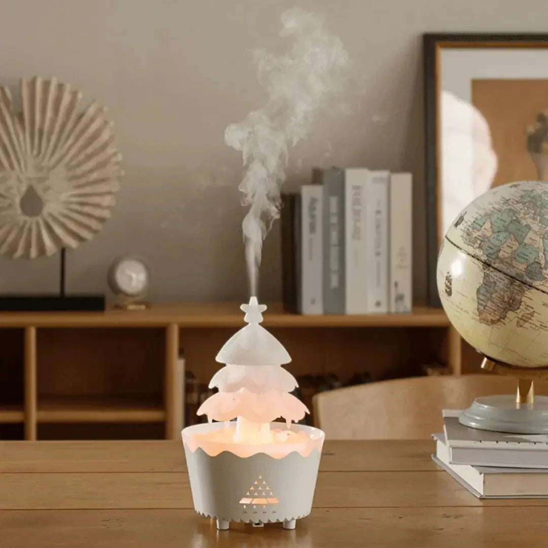 BowLift | Christmas Tree Aroma Diffuser with LED Lighting for Festive Relaxation