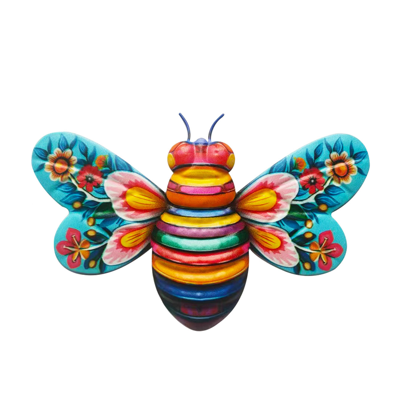 BowLift | Iron Bee Art Sculpture Hanging Wall Decorations for Garden