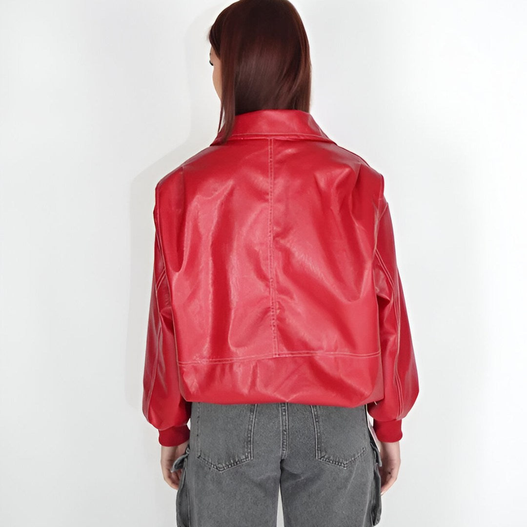 Urban Elegance Vegan Leather Jacket