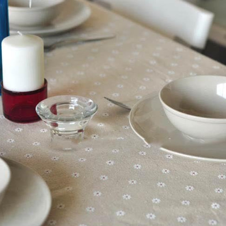 BowLift | Daisy Print Cotton Linen Tablecloth