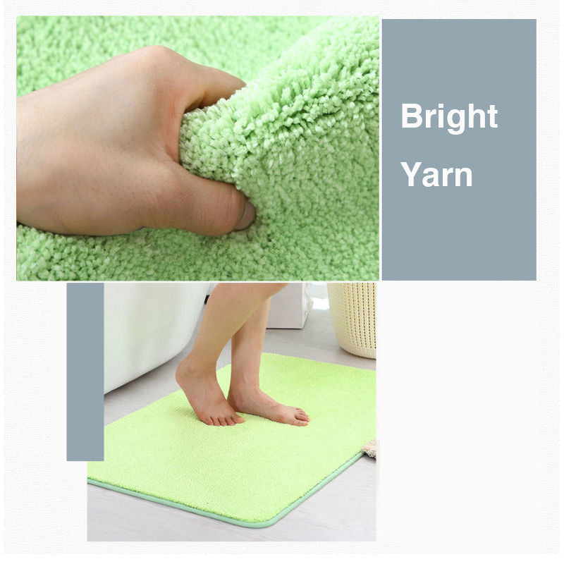 BowLift | Feblilac Solid Color Tufted Bath Mat, Multiple Sizes Bath Mat, Pure Non-Slip Bath Mat