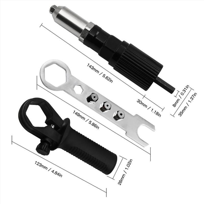 BowLift | Professional Rivet Gun Adapter Kit đ With 4 different Nozzle Pins