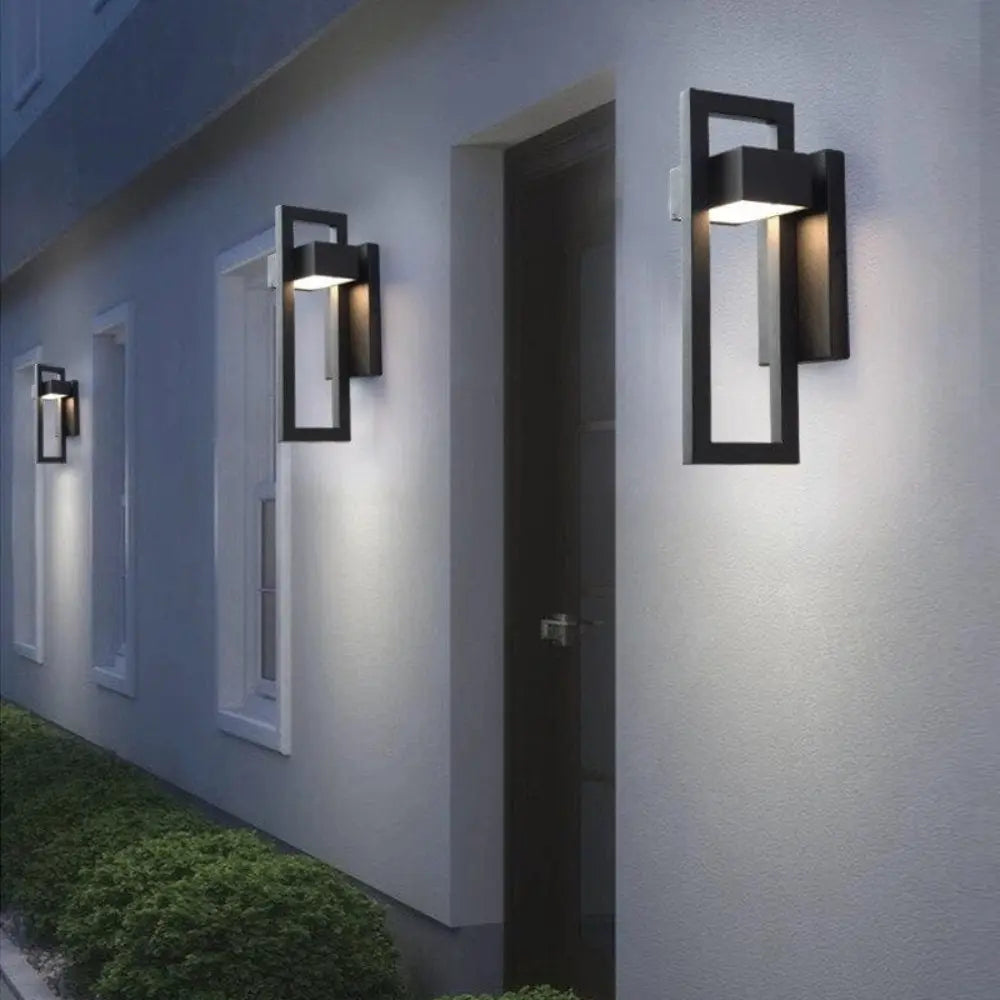 BowLift | AuraBright – Modern Outdoor Wall Light with Energy-Efficient LED