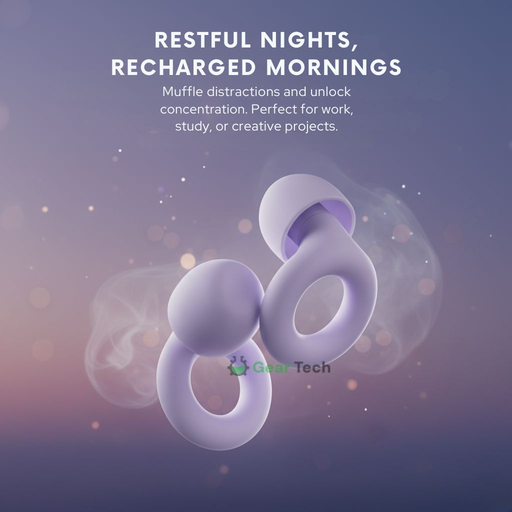 BowLift | AuraCalm™ Harmony | Reusable Noise Cancelling Earplugs for Sleeping, Focus and Noise Sensitivity