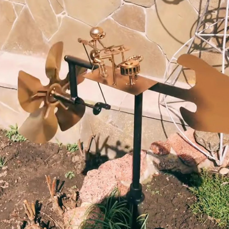 BowLift | Handmade Metal Drummer Windmill