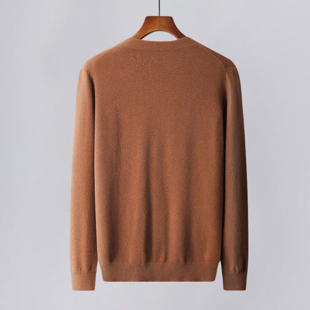 Soft Cashmere Cardigan with Button Front and Pockets