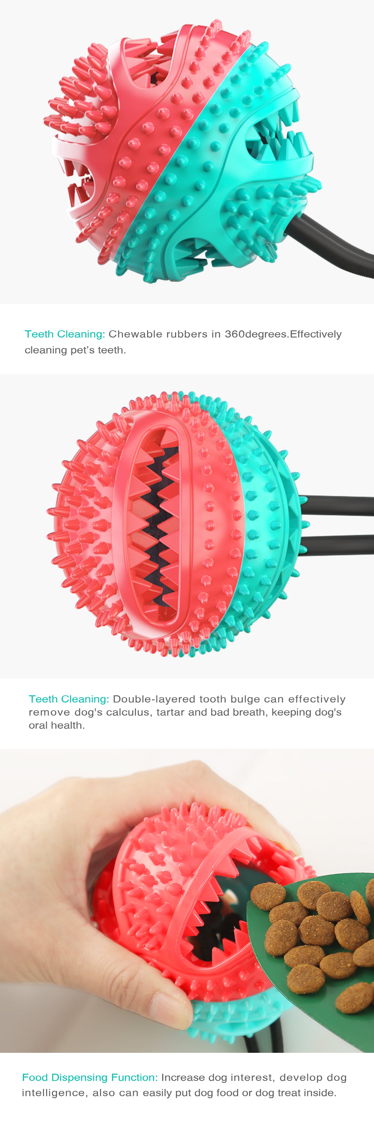 Dog Serrated Chew Toy / Dumbbell Style A / For Dogs